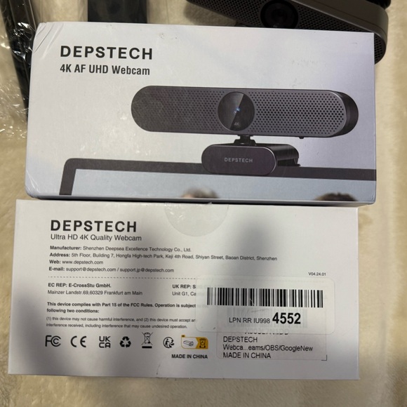 NIB Depstech DW50 Pro 4K 8MP Sony Camera w/ Digital Zoom & 2x Noise Cancelling - Picture 7 of 7